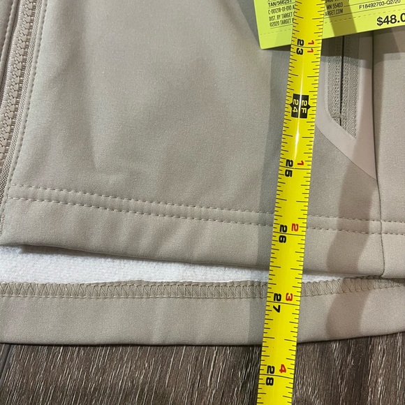 Mens All in Motion Fleece Softshell Jacket Beige Mens small jacket NEW 1222 - Picture 7 of 11
